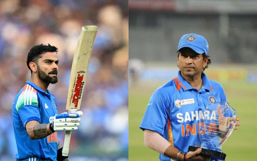 Virat Kohli and Sachin Tendulkar [Source: AFP]